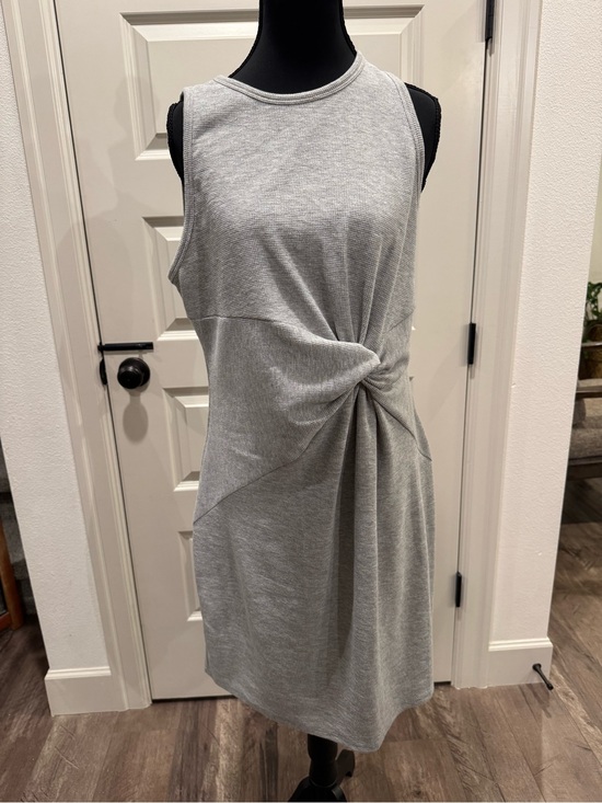 Elodie Dresses & Skirts - Sleeveless Gray Twist-Front Women's Dress